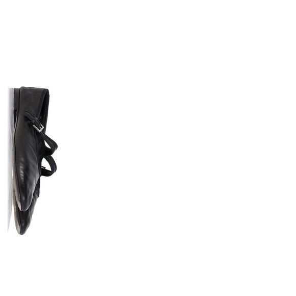 Pre Loved The Row Vintage Leather Mary Jane Flats Buckle Closure Women black - Picture 6 of 8